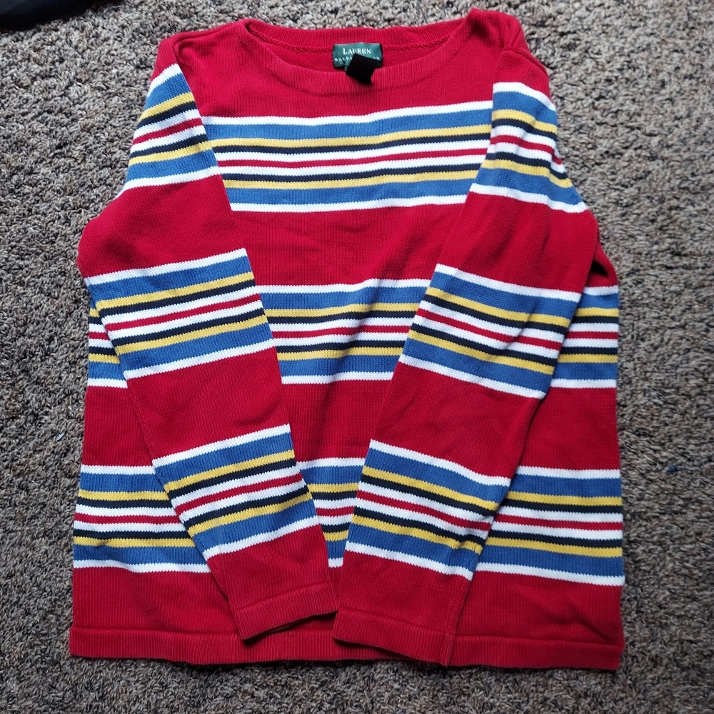 Ralph Lauren Red striped pullover